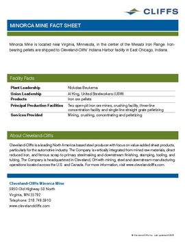 Fact Center :: Cleveland-Cliffs Inc. (CLF)